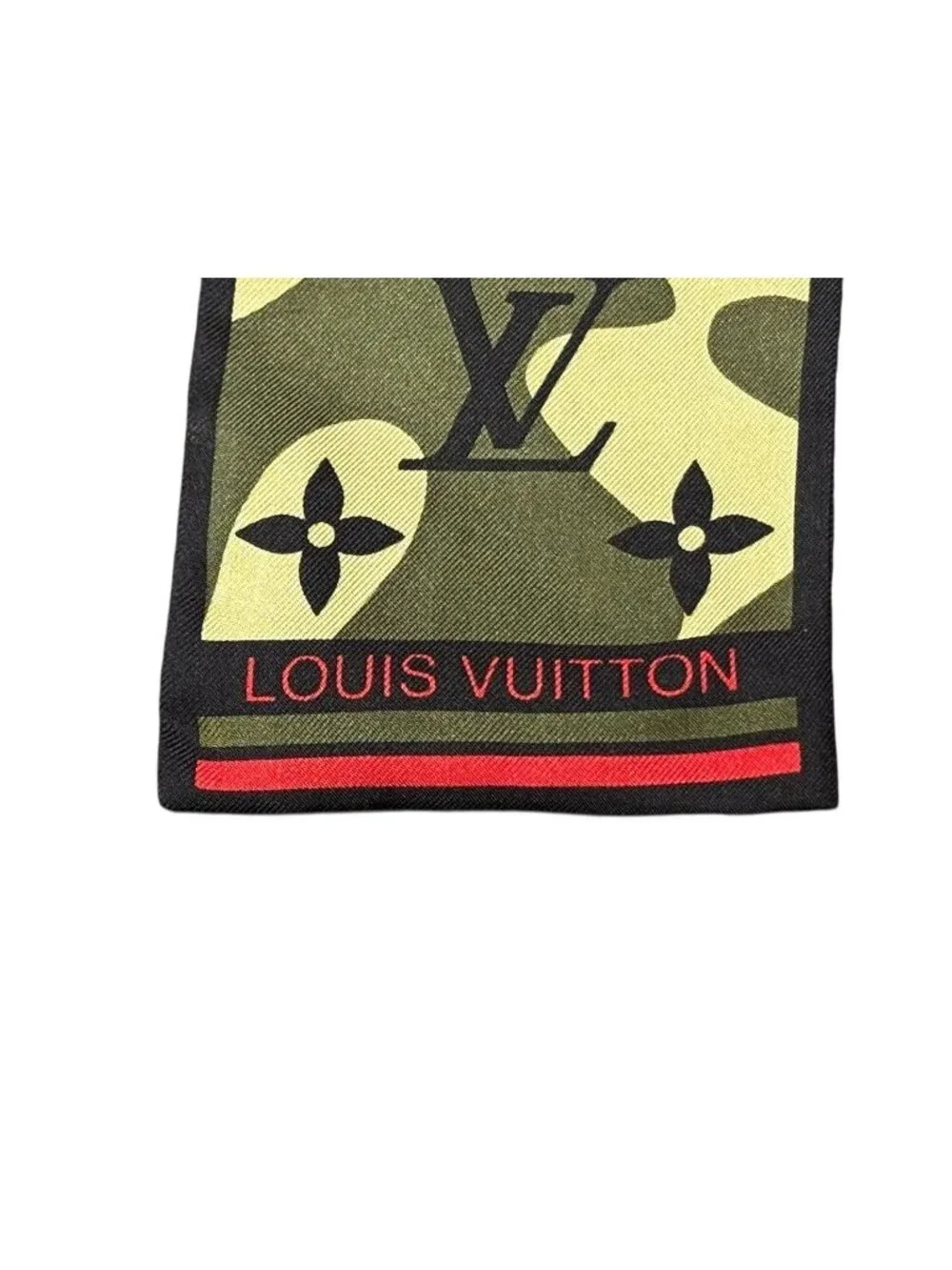 Louis Vuitton Takashi Murakami Bandeau Monogram Moflage Scarf Twilly Silk